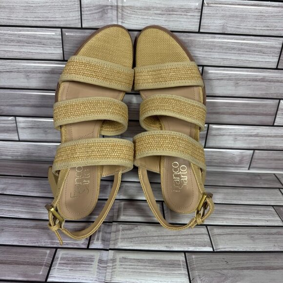 Franco Sarto‎ Women's Natural Buco Strappy Heeled Sandal Shoe Size 8-NEW - Picture 6 of 9